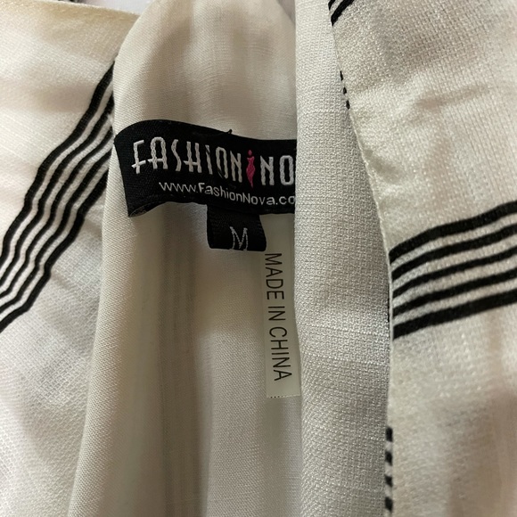 White printed jumpsuit - Picture 3 of 6